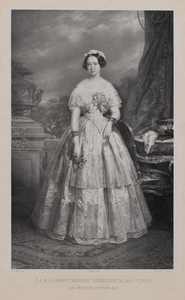 28807 Portret van Sophia M.W.L. van Oranje-Nassau, geboren 8 april 1824, dochter van koning Willem II, echtgenote van ...